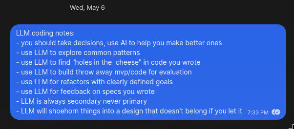 MBV Coding Notes